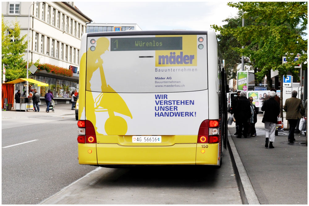 Transporterbeschriftung Mäder AG