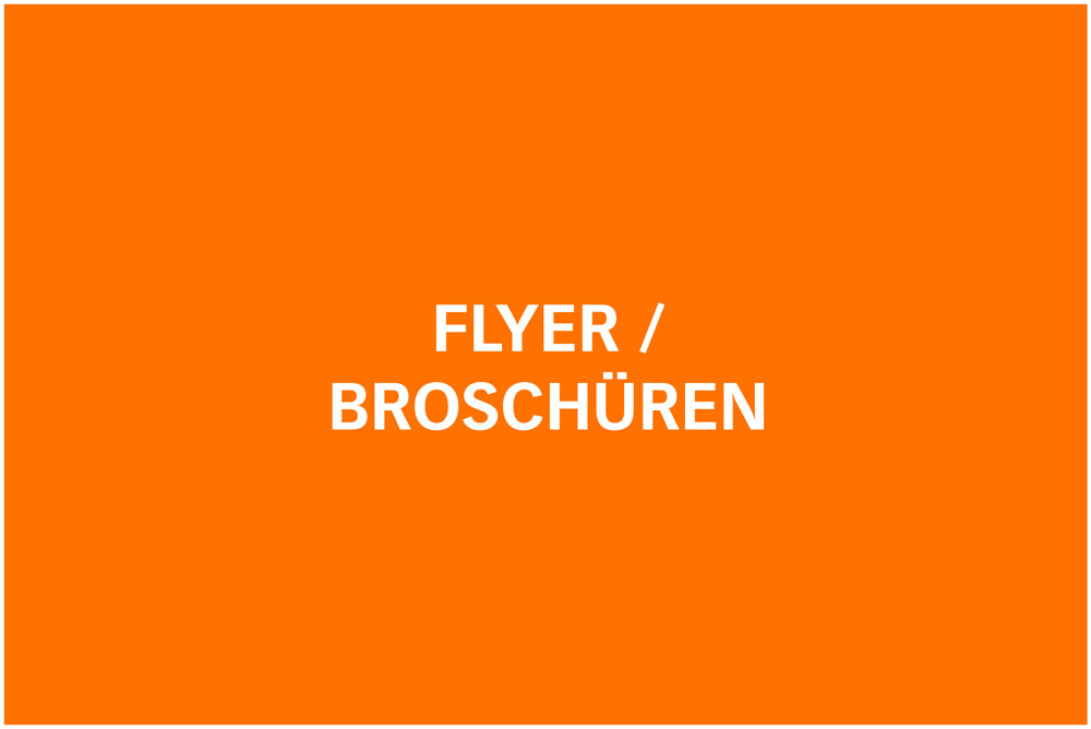 Broschüren und Flyer im Überblick